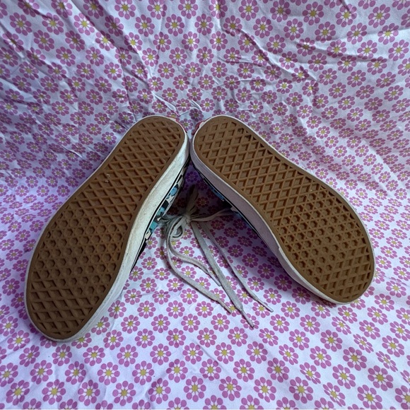 Vans Sk8-Hi Checkerboard Butterfly Sneakers Women’s 7 / Men’s 5.5 Black - Picture 4 of 5